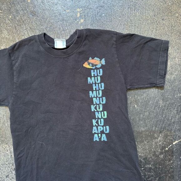 Crazy Shirt Black Short Sleeve Tee Fish Graphic Kids/Boys Size Medium Ocean - Picture 2 of 10